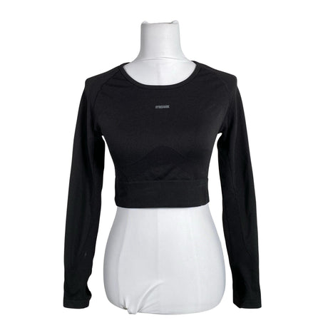 Unisex Gymshark - Sports shirt, long sleeve, size 36 - Black ()