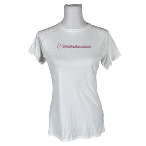 Unisex Peak Performance - Sports shirt, short sleeve, size 38 - White (1)