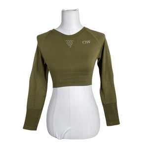 Unisex ICIW – Icaniwill - Sports shirt, long sleeve, size 34 - Green (1)