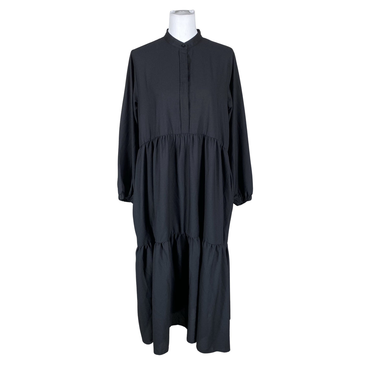 Unisex Makia - Schiffon dress, size 38 - Black (1)