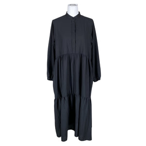 Unisex Makia - Schiffon dress, size 38 - Black (1)