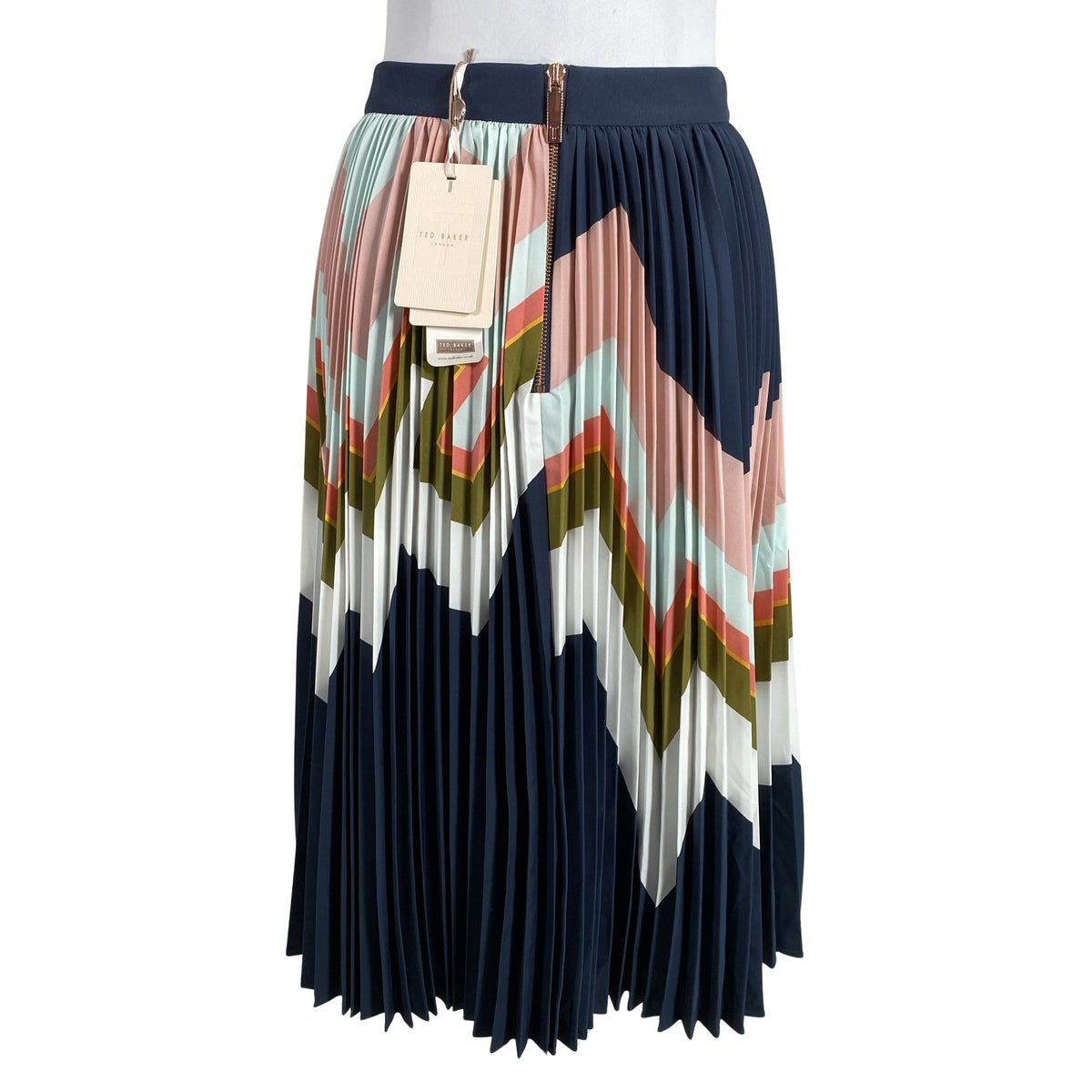 Unisex Ted Baker - Pleated skirt, size 36 - Blue (3)