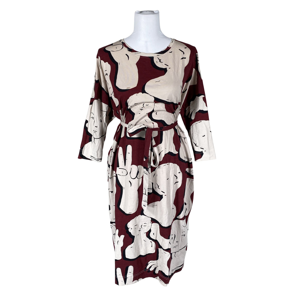 Unisex Papu - Tricot dress, size 36 - Beige (1)