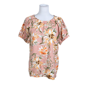 Naisten Free Quent - Short-sleeved blouse, size 38 - Light pink (1)