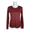 Unisex Soc - Sports shirt, long sleeve, size 36 - Wine red ()