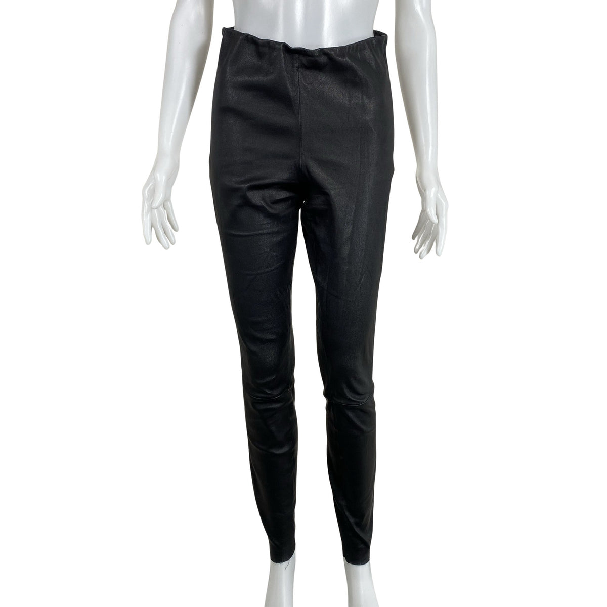 Unisex by Malene Birger - Leather pants, size 34 - Black (1)