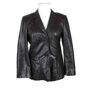 Unisex Ben Sherman - Leather jacket, size 42 - Brown (1)