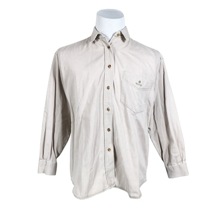 Unisex Sand - Collared shirt, size M - Beige ()