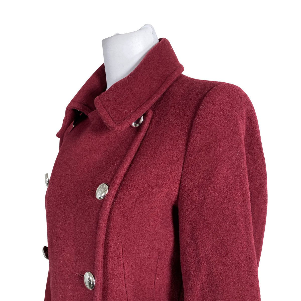 Unisex Andiata - Wool coat, size 38 - Wine red (2)