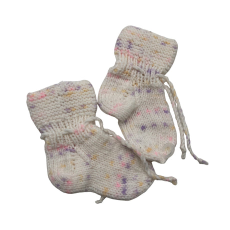 Unisex Handmade - Wool socks, size 15 - White ()