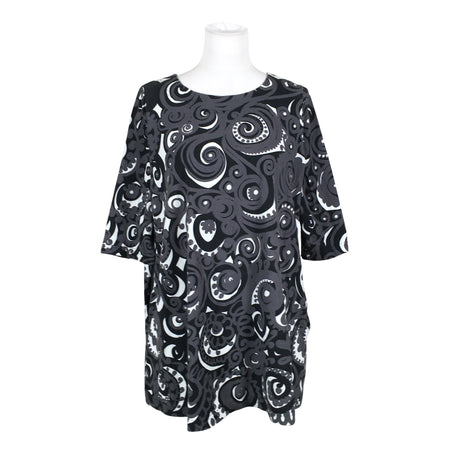 Unisex Virkkukoukkunen - Tricot tunic, size 40 - Gray ()