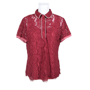 Unisex Tramontana - Short-sleeved blouse, size 38 - Wine red (1)