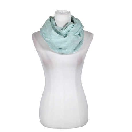 Unisex Esprit - Circle scarf, size Midi - Light blue ()