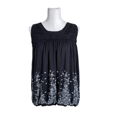Unisex Intown - Tricot tank top, size 36 - Black ()