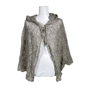 Unisex Handmade - Poncho, size 36 - Gray (1)