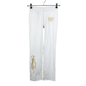Unisex Ed Hardy - Tricot pants, size 34 - White (1)