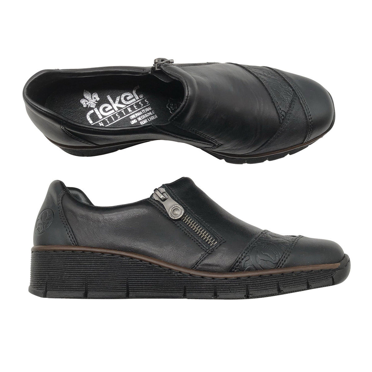 Unisex Rieker - Walking shoes, size 38 - Black (1)