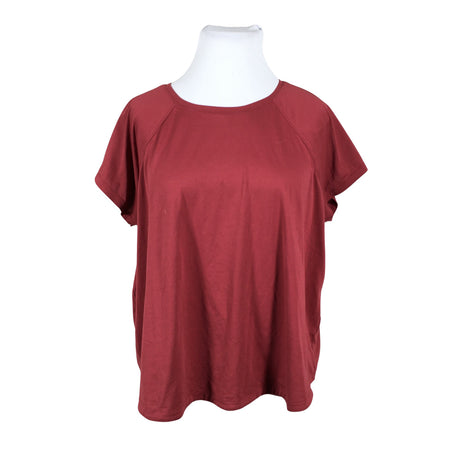 Unisex Soc - Sports shirt, short sleeve, size 44 - Red ()