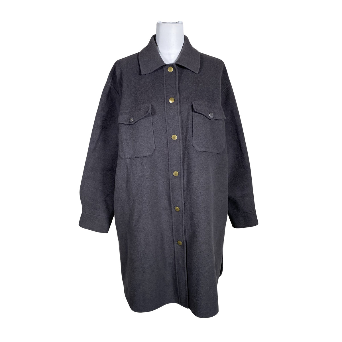 Unisex Massimo Dutti - Wool coat, size 38 - Gray (1)