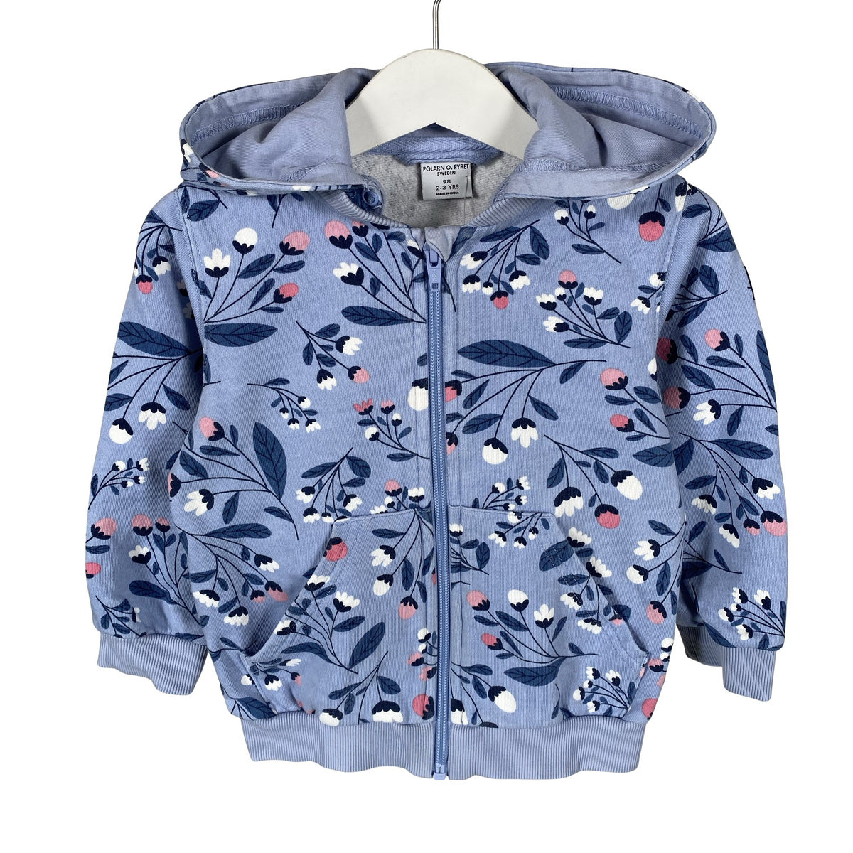 Unisex Polarn O. Pyret - Hoodie, size 92 - 98 - Blue (1)