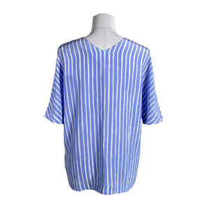Unisex Marimekko - Short-sleeved blouse, size 38 - Light blue (2)