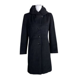 Unisex Manuela Conti - Wool coat, size 38 - Black (1)