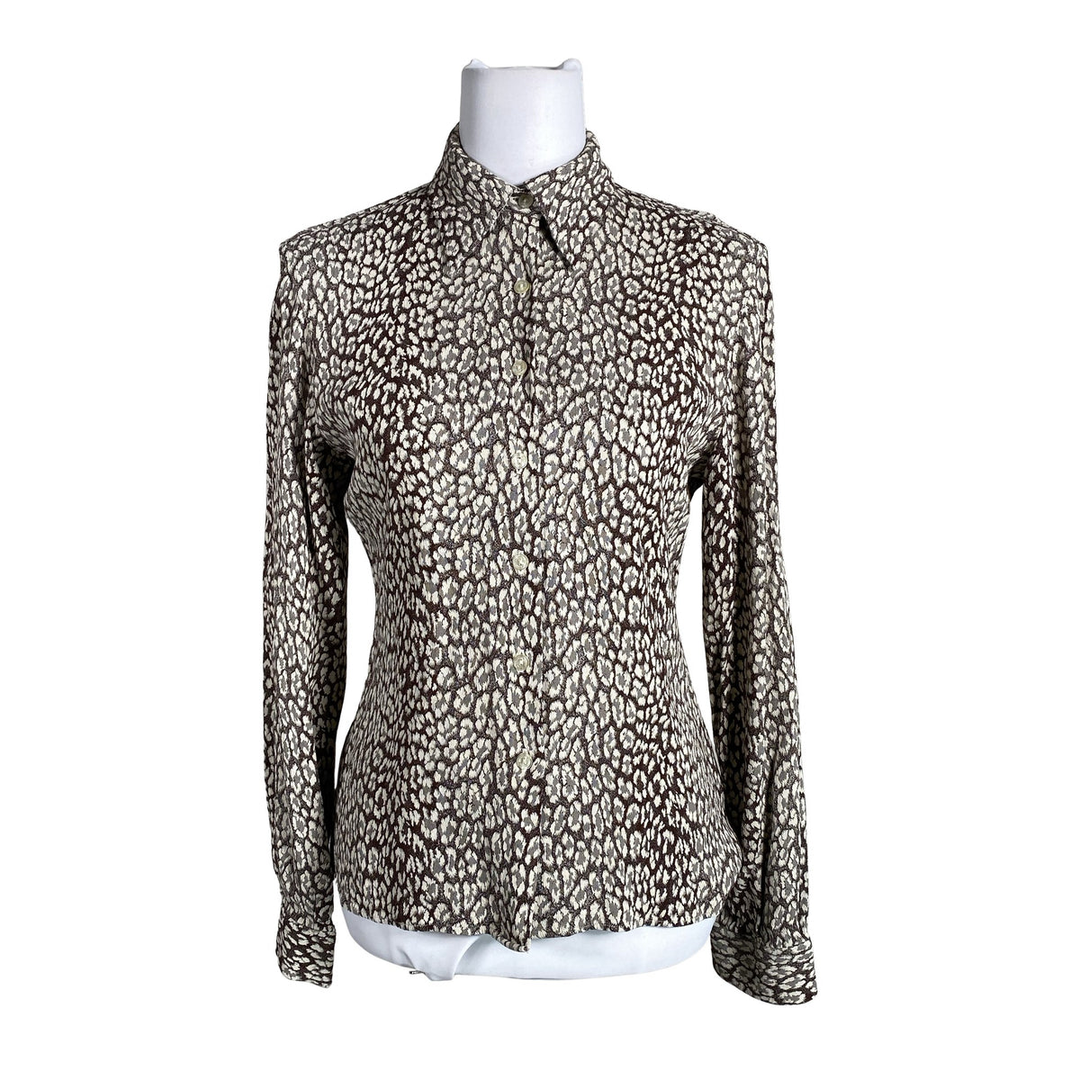 Unisex Anne Fontaine - Blouse, size 36 - Brown (1)
