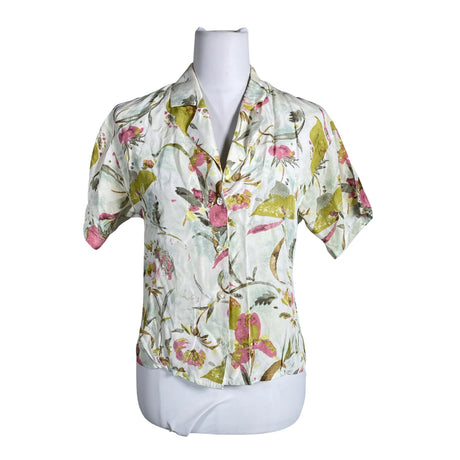 Unisex Anne Fontaine - Short-sleeved blouse, size 36 - White ()