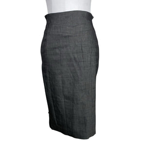 Unisex Karen Millen - Pencil skirt, size 38 - Gray (1)