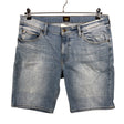 Unisex Lee - Denim shorts, size W33 - Light blue ()