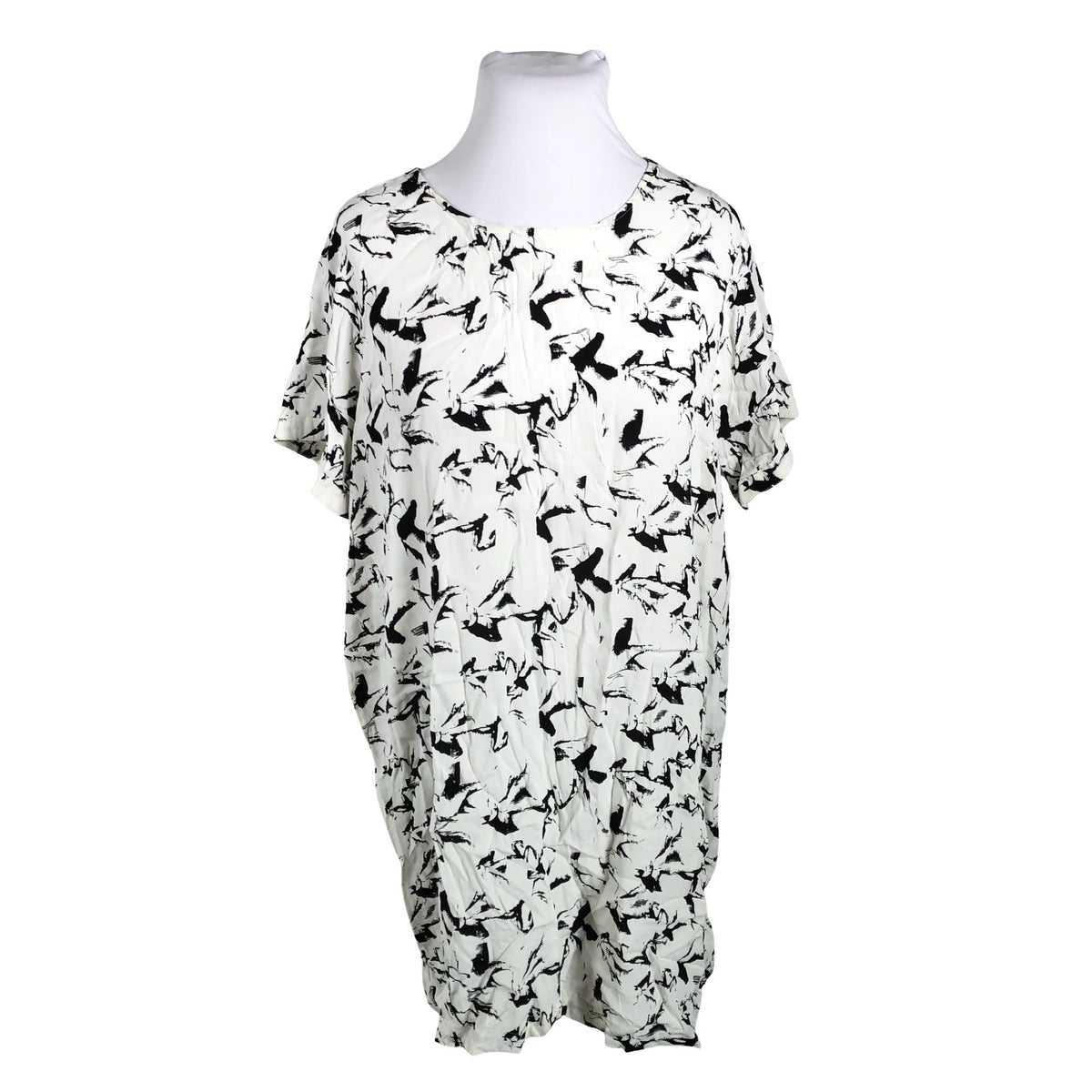 Unisex Zizzi - Schiffon dress, size 48 - White (1)