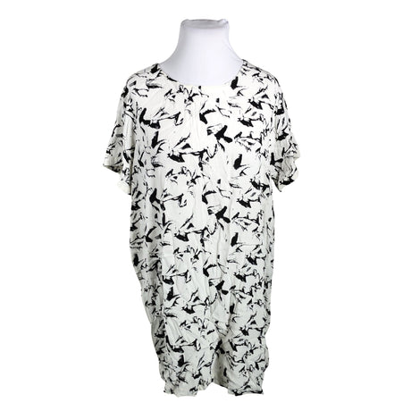 Unisex Zizzi - Schiffon dress, size 48 - White ()
