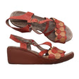 Unisex Wonders - Wedge sandals, size 38 - Red ()