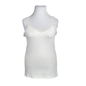 Unisex Tom Tailor - Tricot tank top, size 42 - White (1)