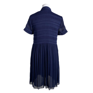 Unisex Diane von Furstenberg - Schiffon dress, size 36 - Blue (3)