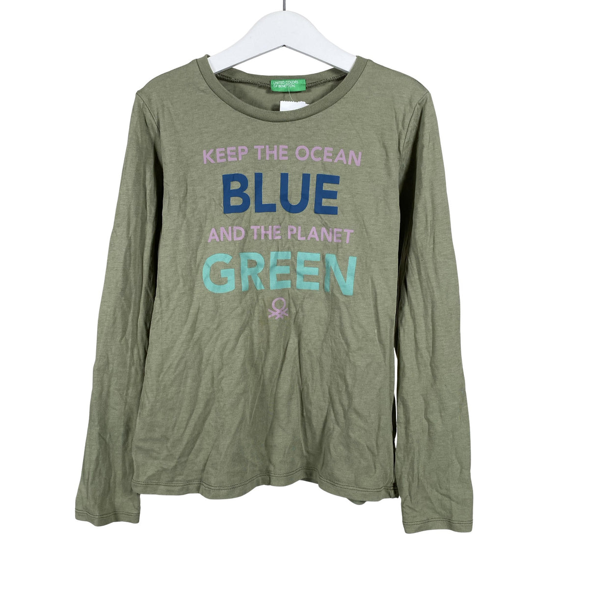 Unisex Benetton - Tricot shirt, size 134 - 140 - Green (1)