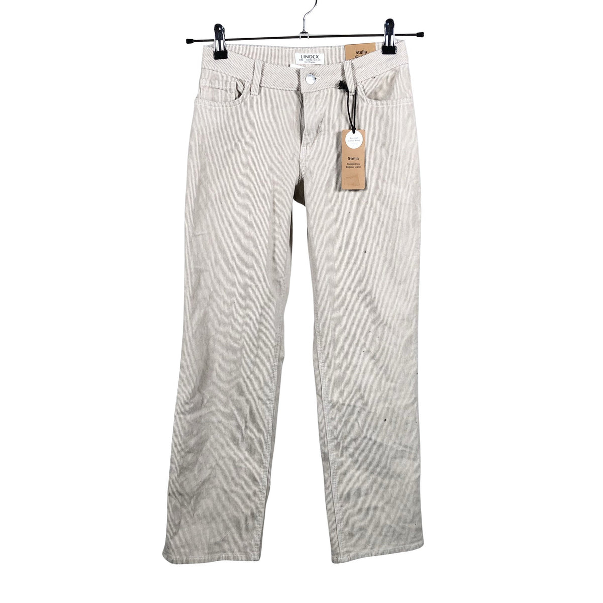 Unisex Lindex - Velvet pants, size 146 - 152 - Beige (1)