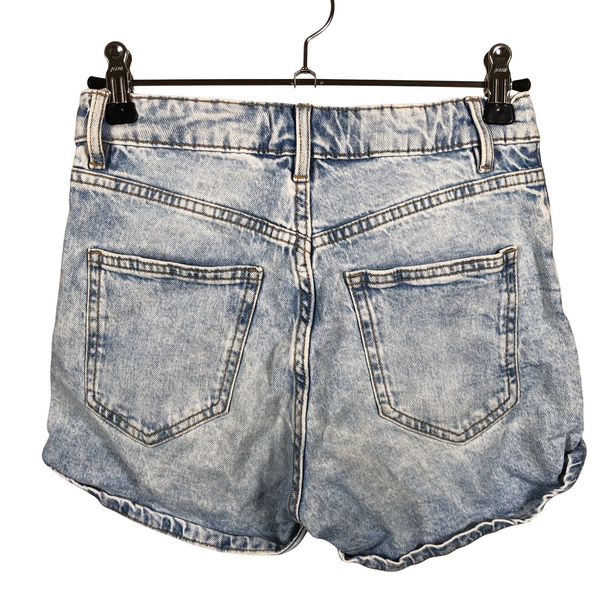 Unisex Lindex - Denim shorts, size 140 - 146 - Blue (2)