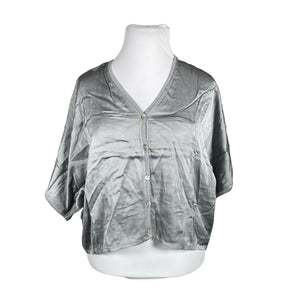Unisex Bohemiana - Short-sleeved blouse, size 44 - Light blue (1)
