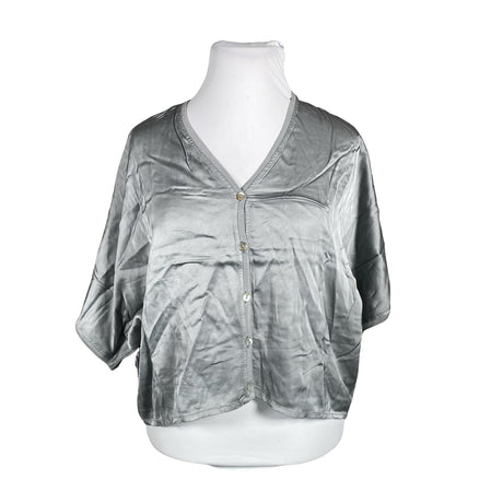Unisex Bohemiana - Short-sleeved blouse, size 44 - Light blue ()