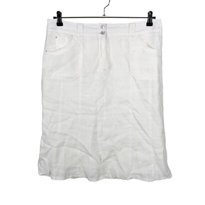Unisex Gerry Weber - Fabric skirt, size 42 - White (1)