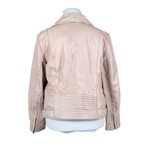 Unisex Esprit - Leather jacket, size 44 - Light pink (2)