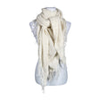 Unisex Bohemiana - Scarf, size Ei kokoa - Natural white ()