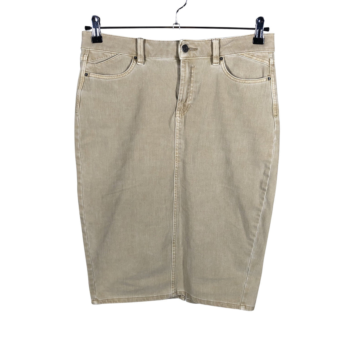 Unisex Esprit - Denim skirt, size W28 - Beige (1)