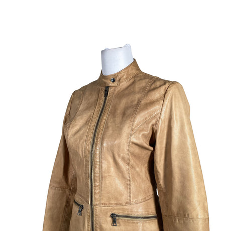 Unisex Create - Leather jacket, size 38 - Brown (2)