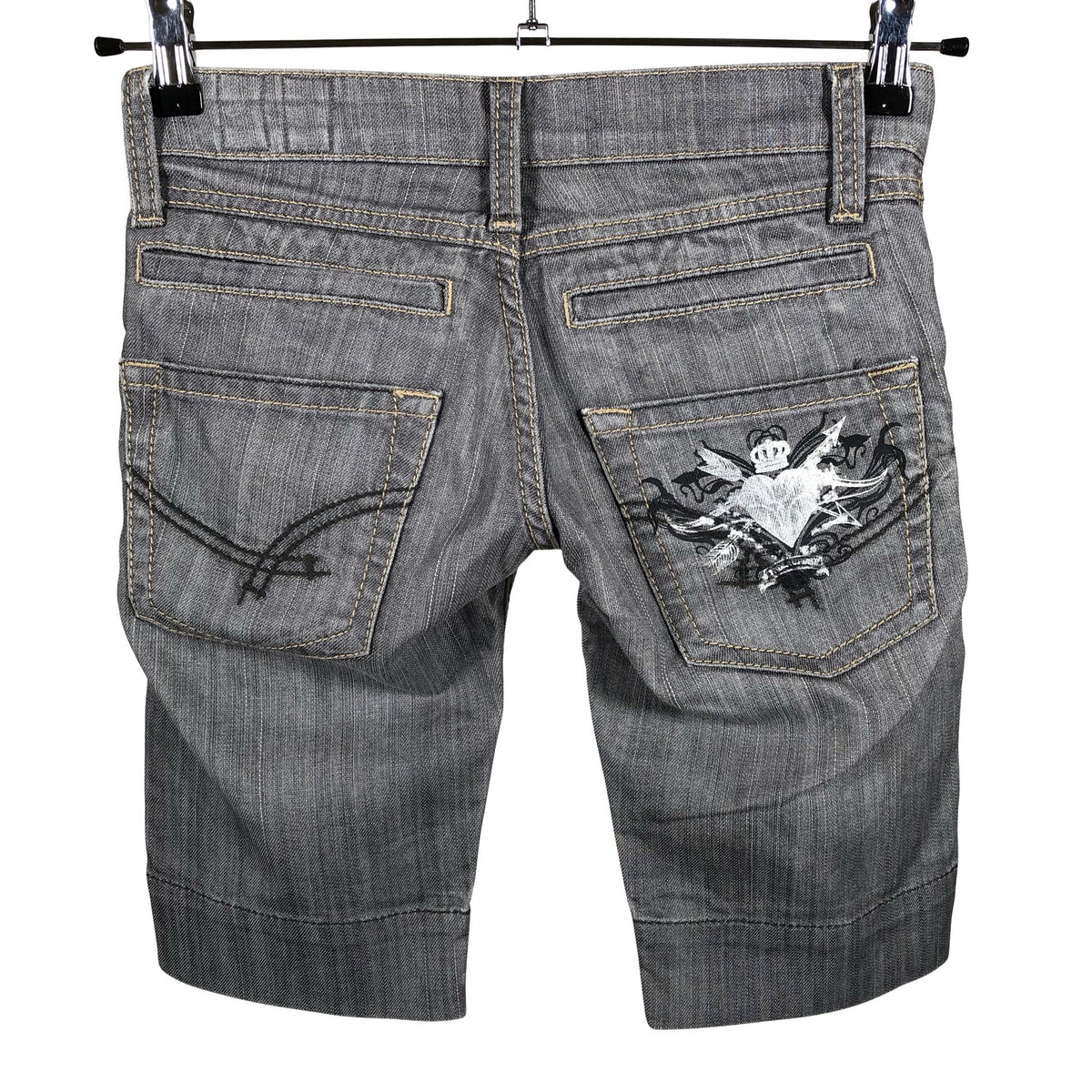 Unisex Indian Rose - Denim shorts, size 36 - Gray (2)