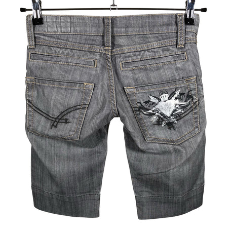 Unisex Indian Rose - Denim shorts, size 36 - Gray (2)