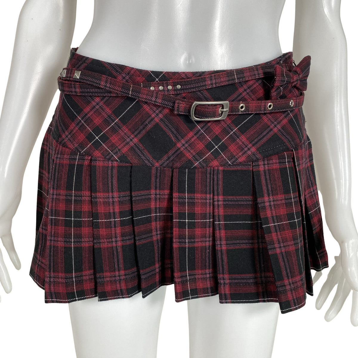 Unisex Tommy Hilfiger - Pleated skirt, size 36 - Wine red (1)