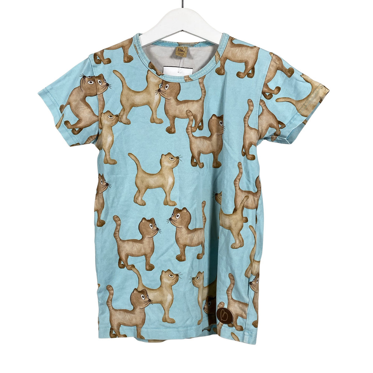 Unisex Blaa - T-shirt, size 134 - 140 - Light blue (1)