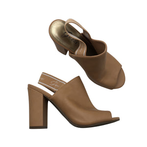 Unisex Guess - Open toe high heel shoes, size 37 - Brown (1)